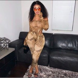 Snake skin two piece set